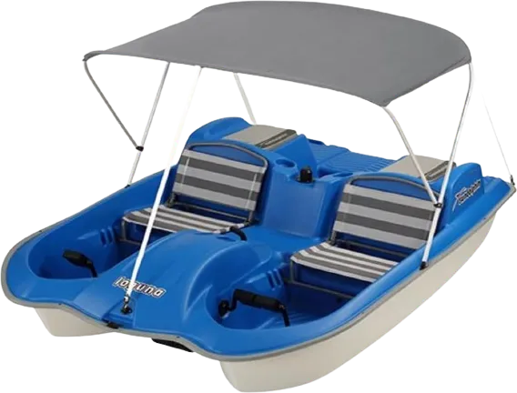Laguna 5 Seat Pedal Boat with Canopy - Blue